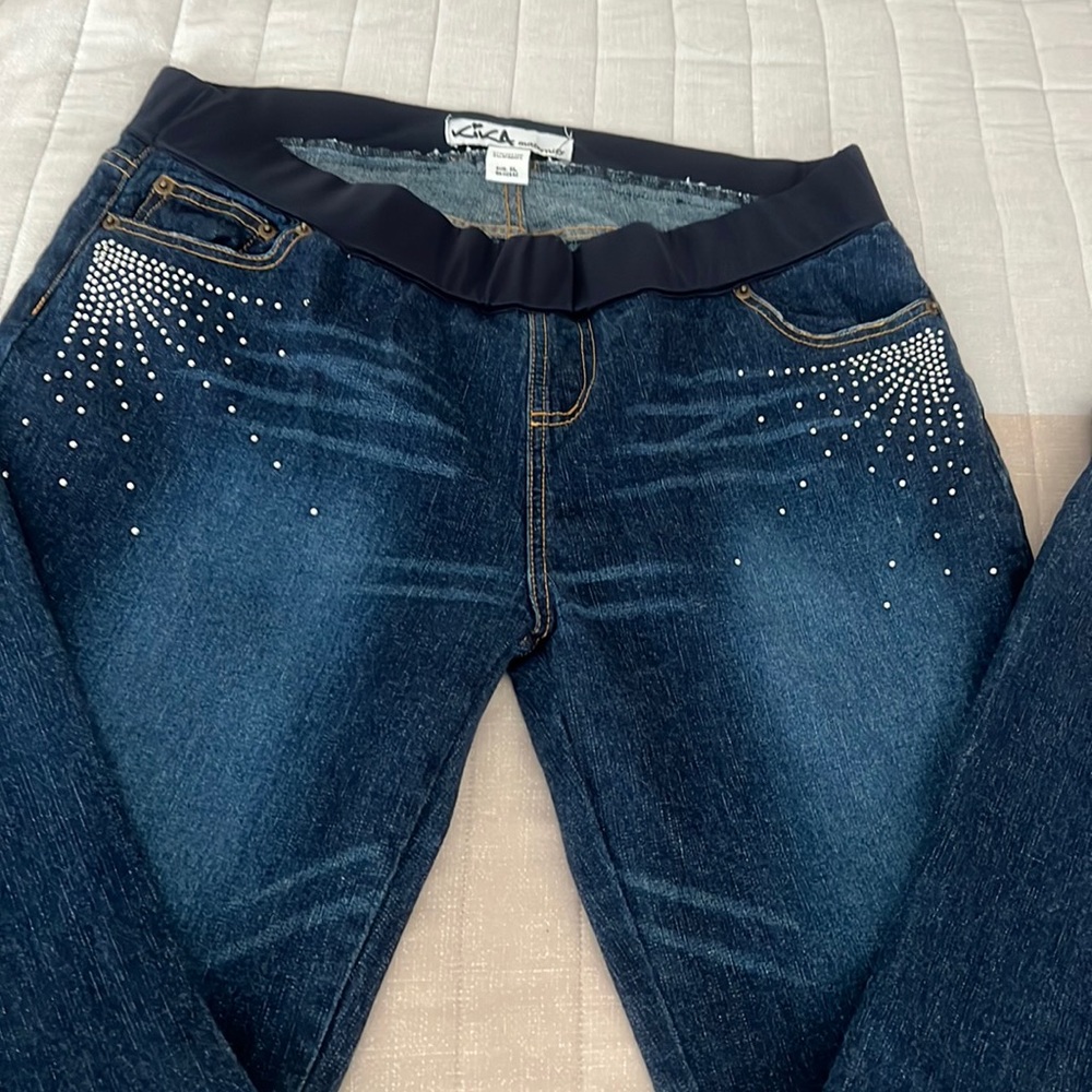(KIKA maternity) ladies, new fashion, stretch jeans, size XL